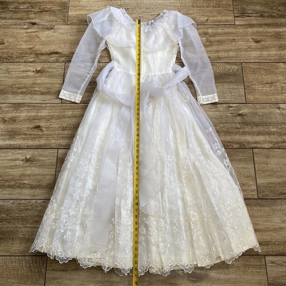 Vtg Gunne Sax Bridal Dress Victorian Lace McClintock - Picture 4 of 16